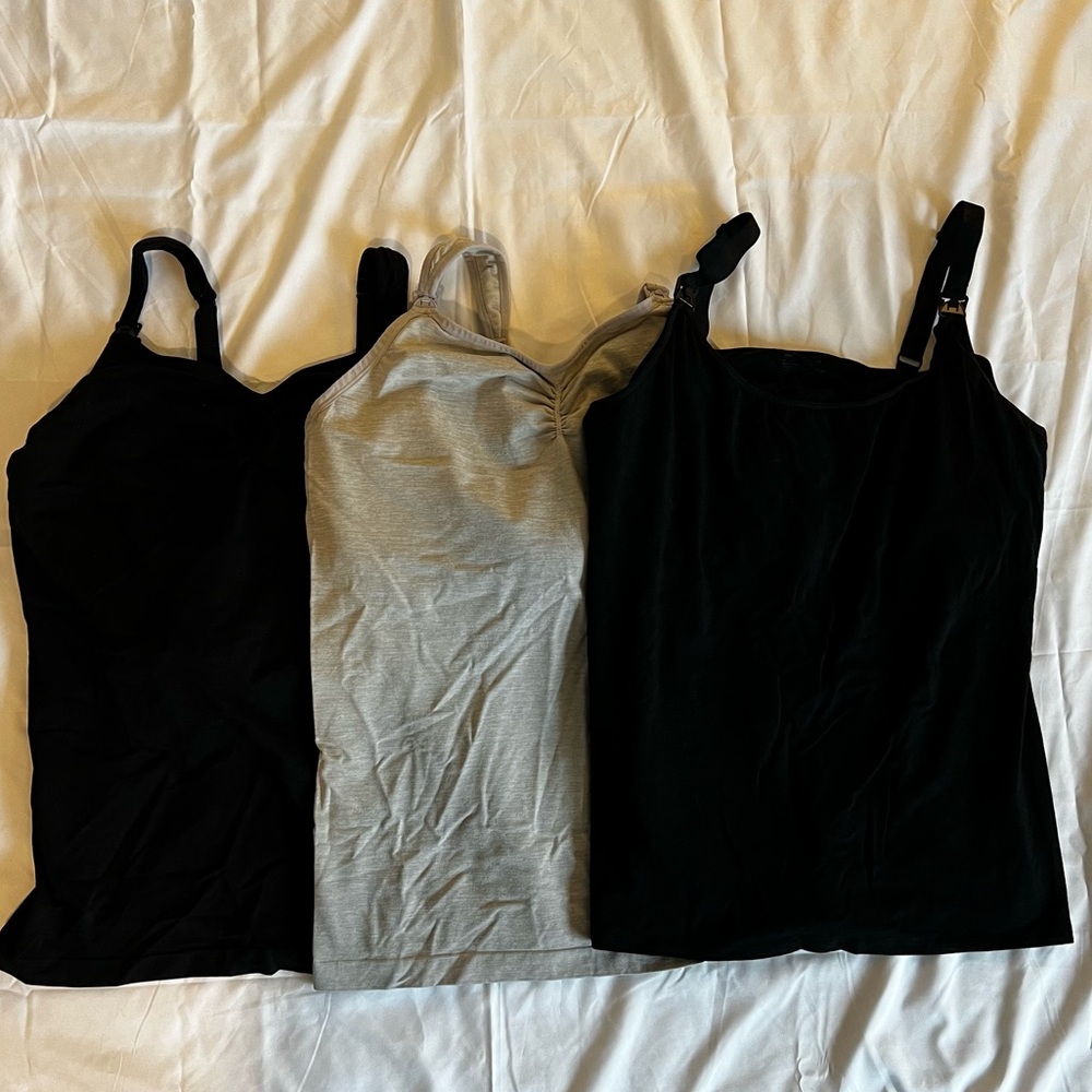Auden bundle of 3 - 2 pumping and 1 nursing cami size 2XL lightly used